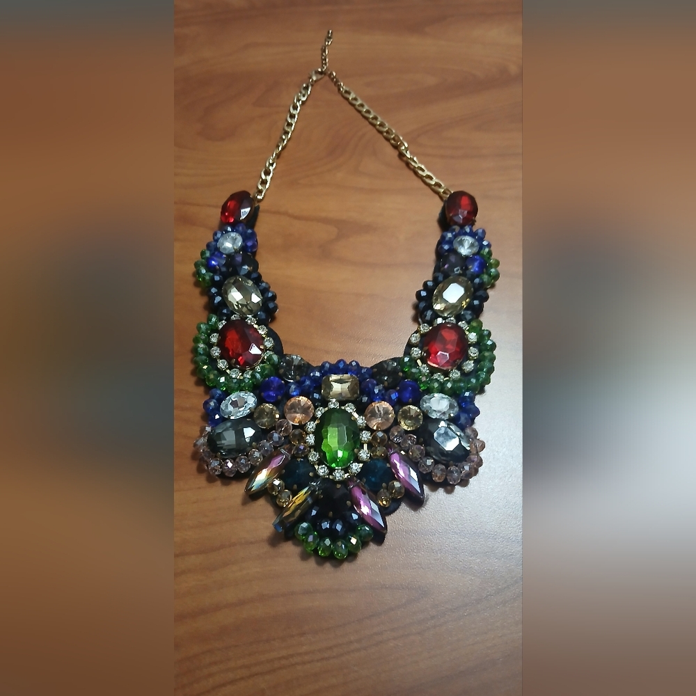 Vintage Estate Colorful Statement Necklace